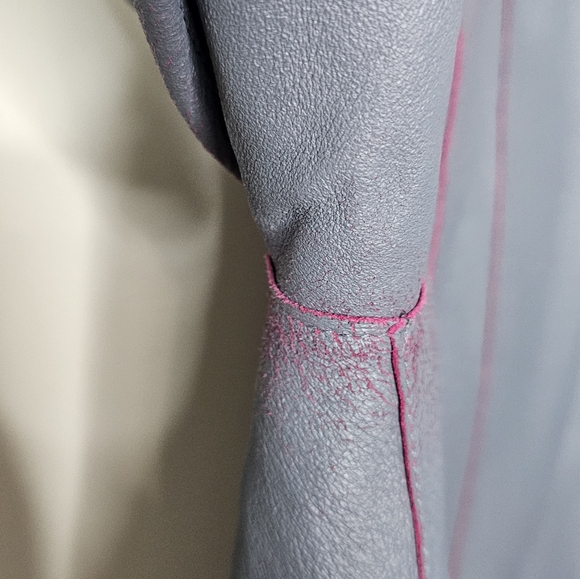 Peck and Peck purple leather jacket womens M reversible - Picture 8 of 10